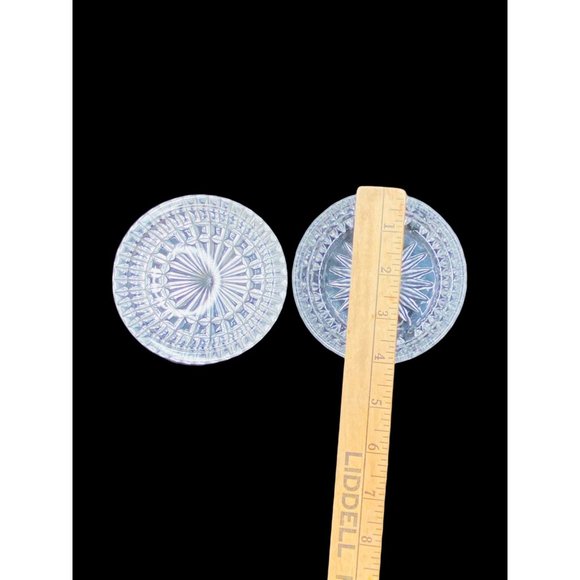 German Vintage Crystal Candy Dish  2''X 4'' Round Dish With Lid - Picture 5 of 5